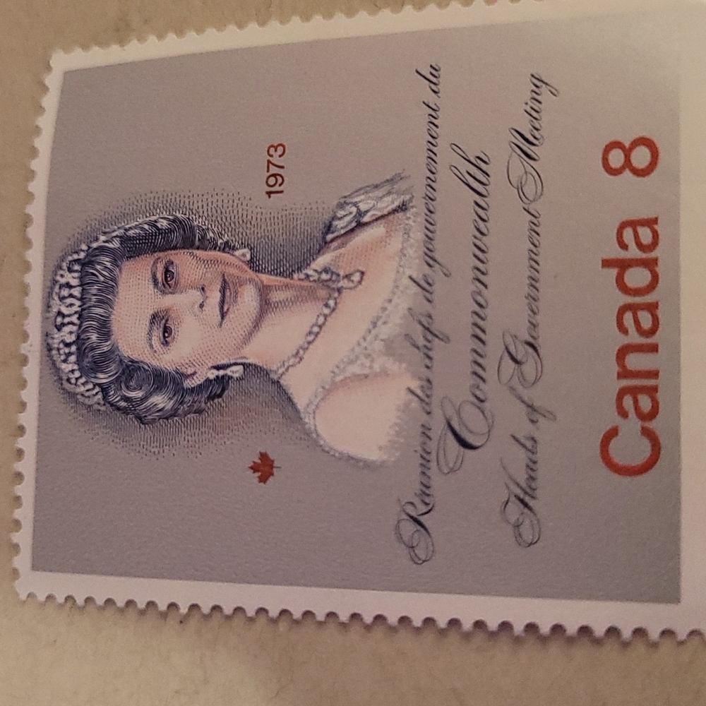 1973 commonwealth Canada 8 stamp in French